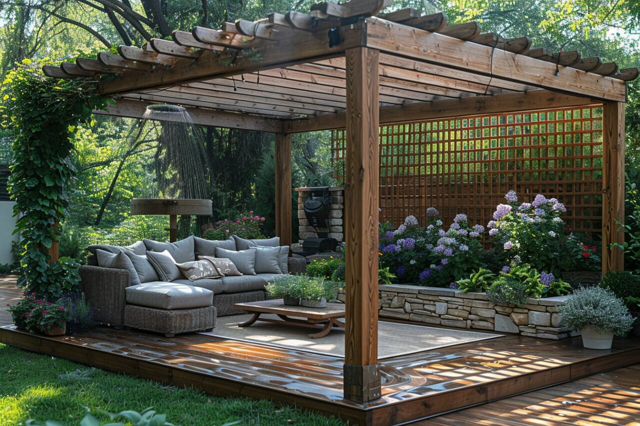 Pergola En Bois Charmante Elle Transforme Votre Terrasse En Oasis De