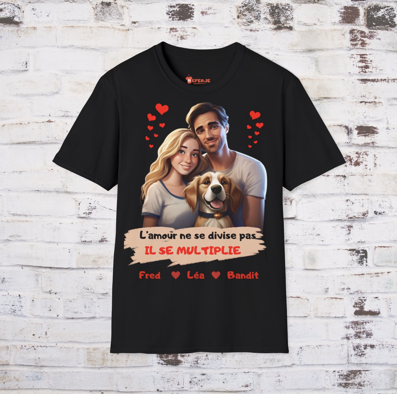 T-shirts personnalises chien