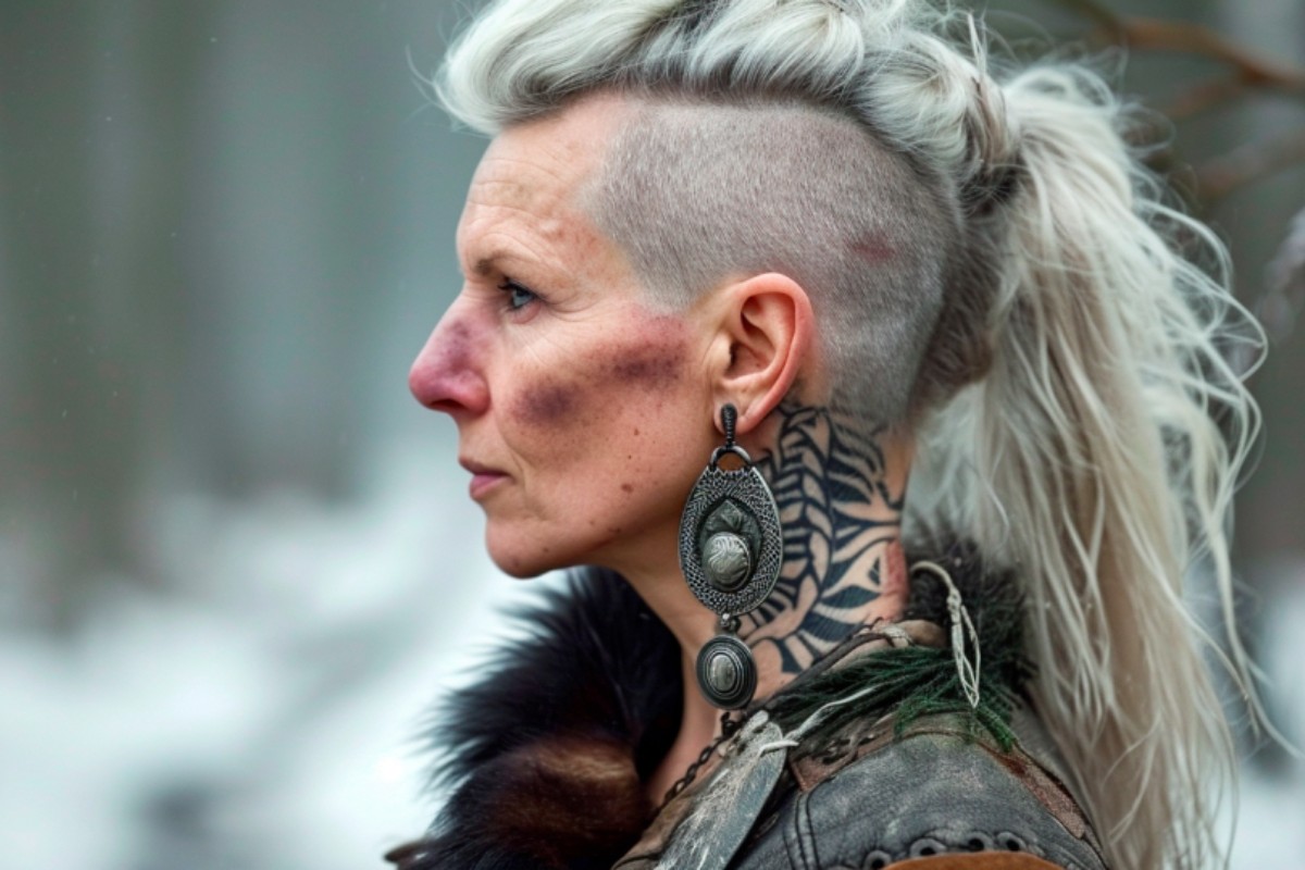 coiffure viking femme