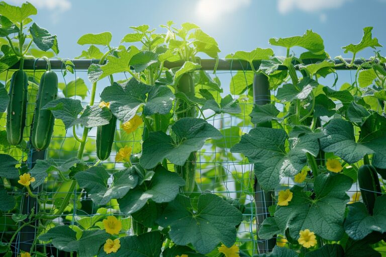 Réussissez vos concombres sur treillis : conseils infaillibles et avantages incroyables
